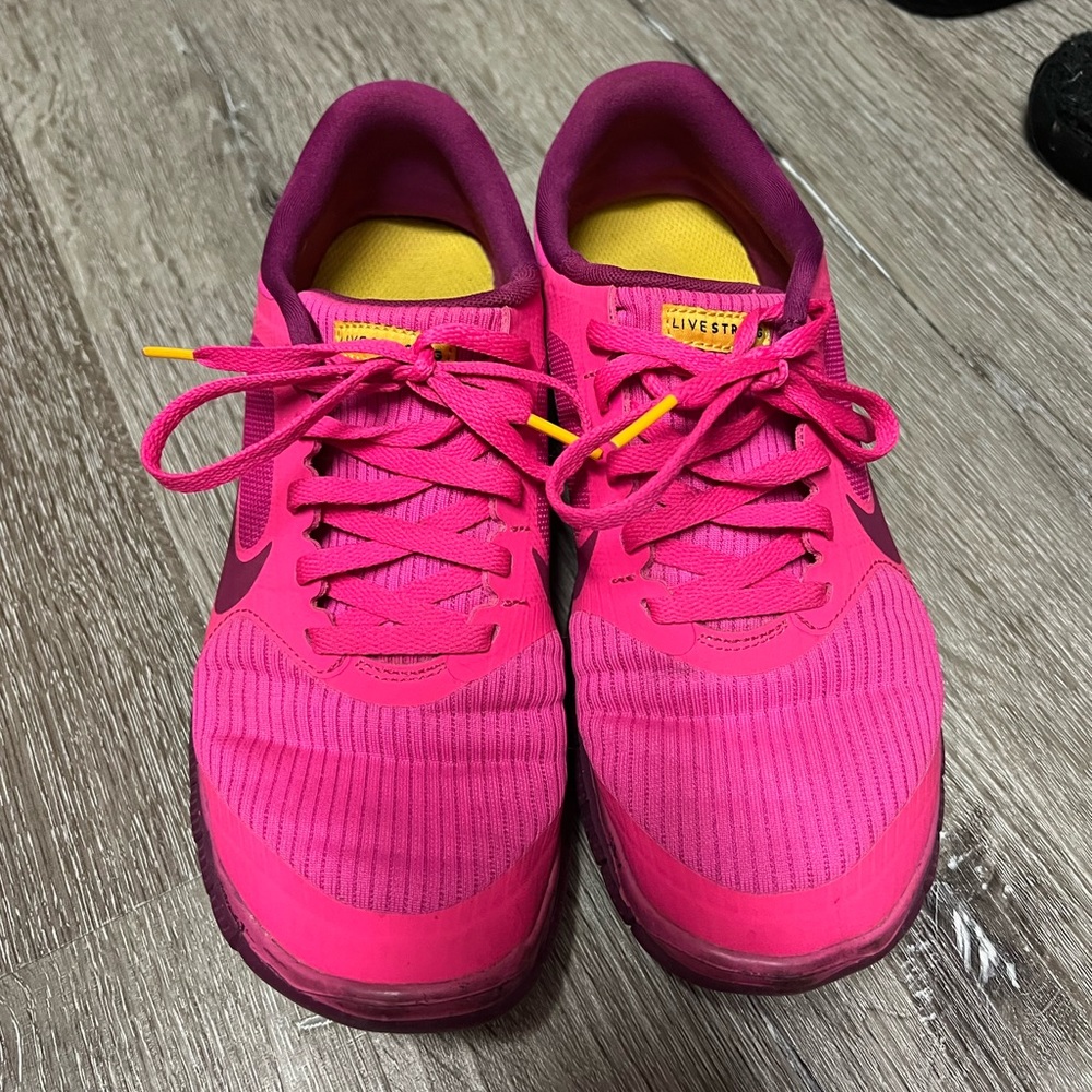 Pink Livestrong Nikes